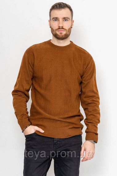 Светр чоловічий колір коричневий розміри L, XL, XXL FA_003911