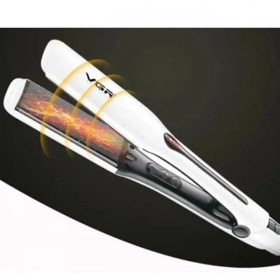 Плойка профессиональная утюжок для выравнивания волос ⅤGR Ⅴ 556 щипцы для выпрямления с регулировкой температуры с турмалиновым покрытием | Зображення 4