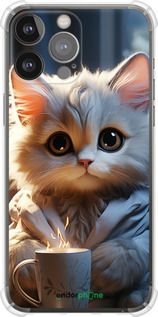 Чохол на iPhone 13 Pro Max Білий кіт "5646sp-2371-2448"