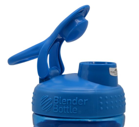 Шейкер спортивний (пляшка) BlenderBottle SportMixer Flip 20oz/590ml Cyan (Original) | Зображення 6