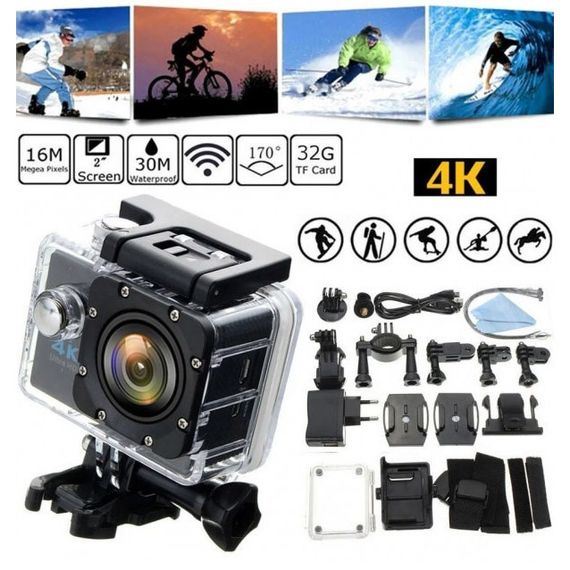 Экшн камера 1080 p DVR, Камера гоу про, Экшн камера 1080, Нательная камера на голову MB-57 | Зображення 3