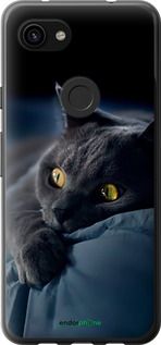 Чохол на Google Pixel 3a XL Димчастий кіт "825t-1713-2448"