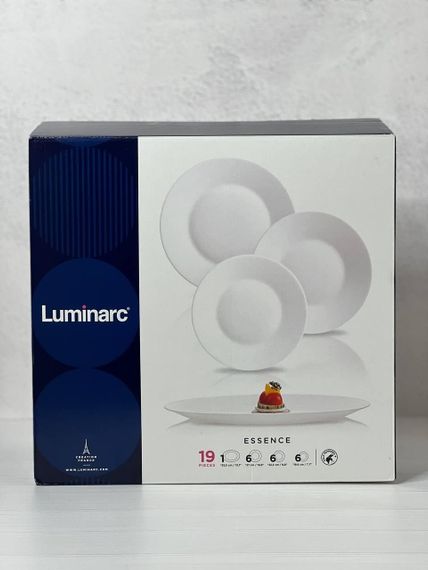 Столовый сервиз Luminarc Essence White N1190, 19 предметов, на 6 персон | Зображення 5