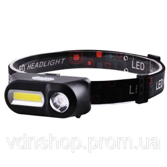 Мощный налобный фонарь для рыбалки, Налобный фонарь с удобным ремешком для головы AW-89 | Зображення 1