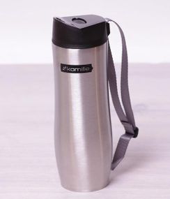 Термокружка Kamille Elegance Gloss 480мл з ремінцем