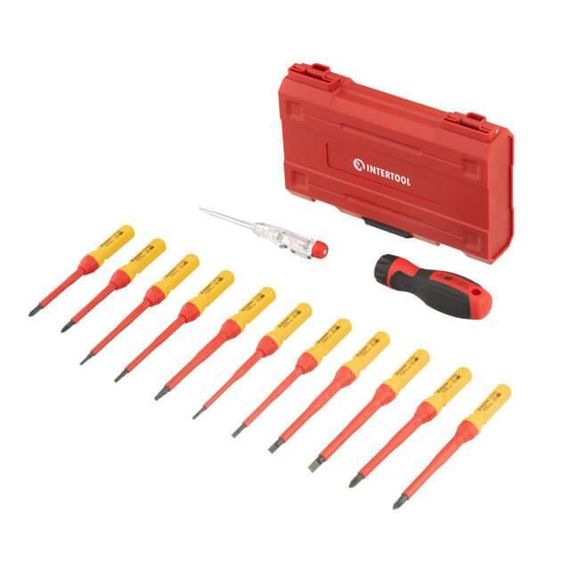 Набір ізольованих викруток з викруткою індикатором 14 од VDE (SL0.5 * 3.0 * 100мм, SL0.8 * 4.0 * 100мм, SL1.0 | Зображення 3