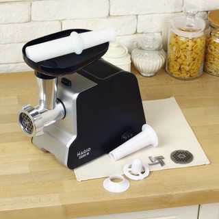 Мясорубка овощерезка соковыжималка, Мясорубка из нержавеющей стали с насадками компактная MP-77 | Зображення 6