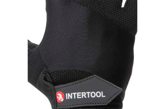 Перчатка Intertool - кожанная гелевые вставки без пальцев 10" (SP-0147) | Зображення 1