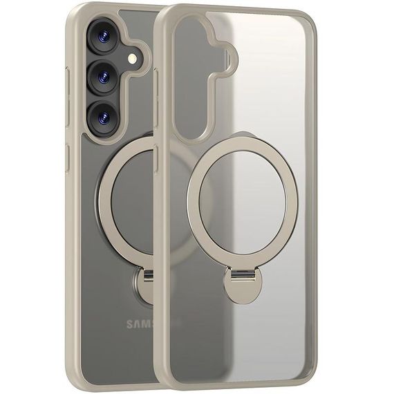 Чохол Ummi Colorful with Magnetic Fit HQ Ring для Samsung Galaxy S25+ Light Grey