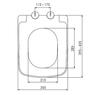 Сидіння для унітазу NKP Jota з кришкою і функцією мікроліфта 0413 | Зображення 1