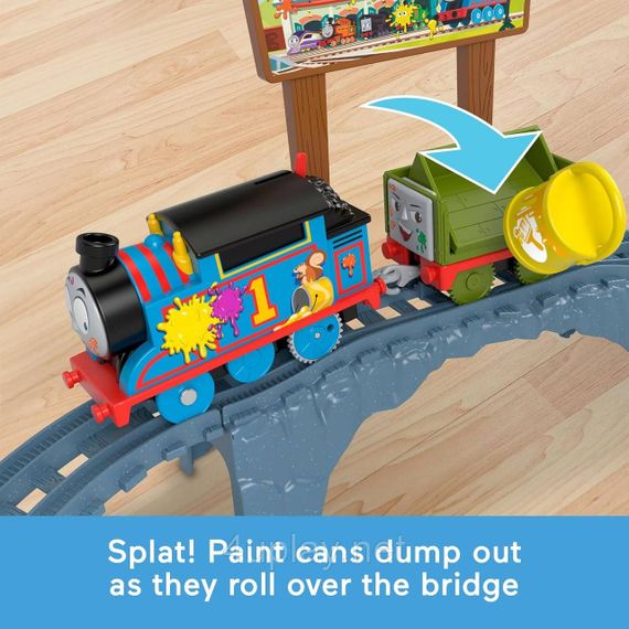 Паровозик Томас и друзья Железная дорога Цветное приключение Fisher-Price Thomas & Friends Paint Delivery Set | Зображення 3