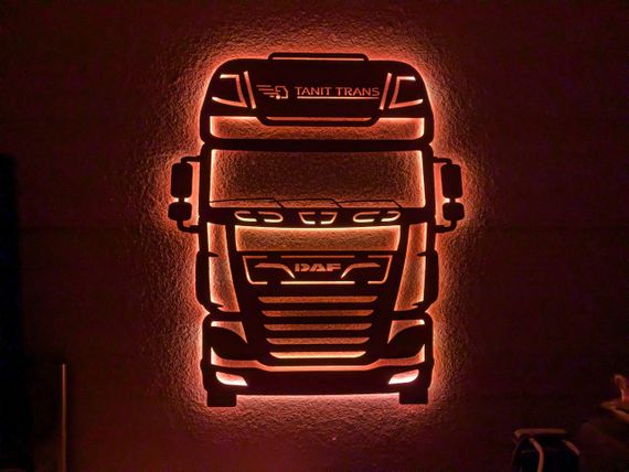 Панно декоративная картина на стену DAF LED 16 цветов телефон 760х900 acr-p000181 | Зображення 5