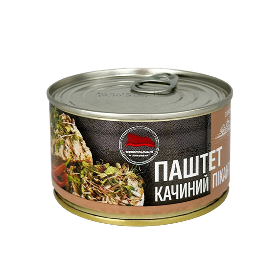 Паштет утиный пикантный Тернопольский мясокомбинат 225 г