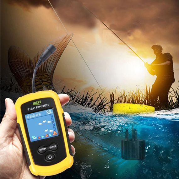 Ехолот портативний Fish Finder до 100м портативний сонар універсальний | Зображення 2