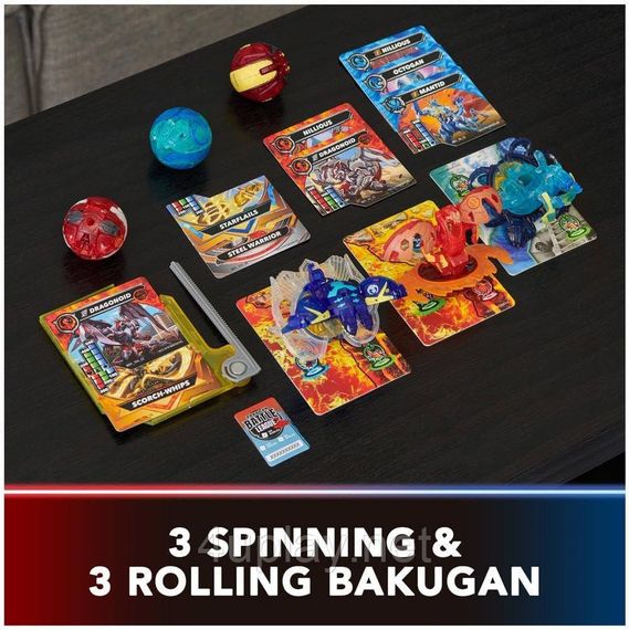 Bakugan Ultimate 6-Pack Special Attack Dragonoids Оригинал Бакуган Набор из 6 бакуганов Специальная атака | Зображення 6