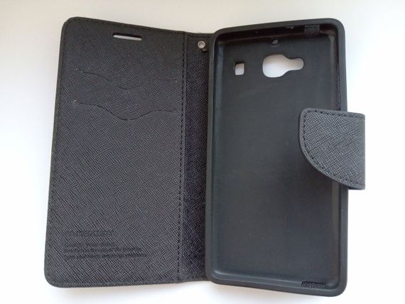 Чохол-книжка Goospery для Xiaomi Redmi 2 чорний | Зображення 2