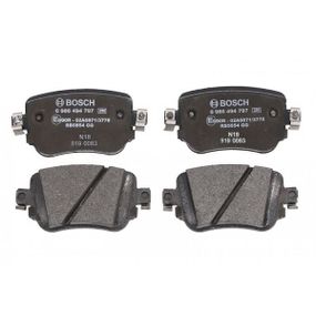 Тормозные колодки Bosch дисковые задние AUDI/SEAT/SKODA/VW ''R 0986494797