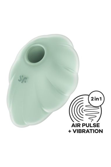 Вакуумный вибратор с дизайном в виде облака Satisfyer Cloud Dancer мятный Sex Aura | Зображення 5