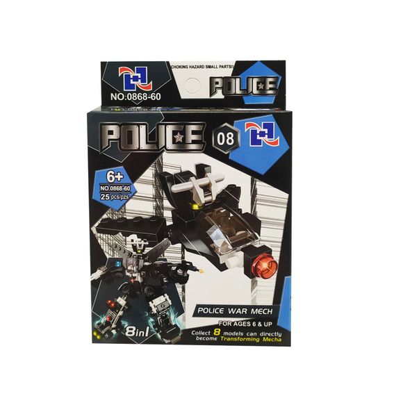 Дитячий конструктор  0868-60 поліцейський транспорт (Вид 8)