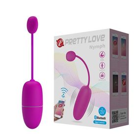 Віброяйце - Pretty Love Nymph Vibrating Egg Purple (App)