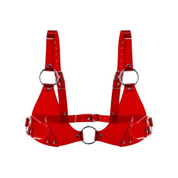 Лиф классический Feral Feelings - Bikini Top Red Trasparent Sex Aura