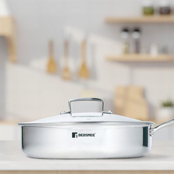 Сотейник Bergner Steelblue BG-33224-BL 28 см сріблястий | Зображення 3