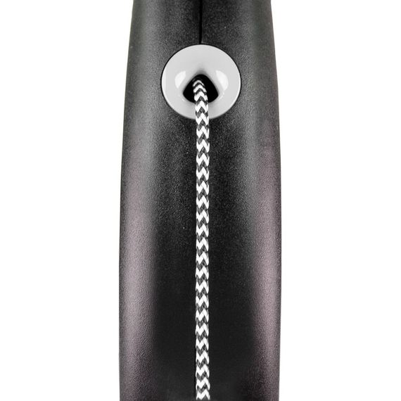 Повідець-рулетка Flexi для собак Black Design трос чорна розмір S 5 м/12 кг | Зображення 1