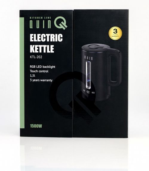 Електрочайник QUIN KTL-202 Black 1.5 л чорний | Зображення 7