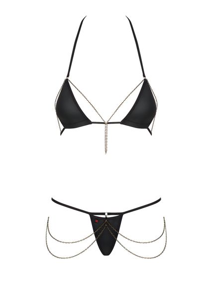 Комплект Obsessive Redella 2-pcs set black L/XL | Зображення 3