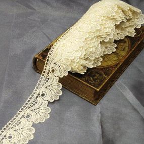 Кружево макраме  6см (13м) Цвет - Айвори (729-42-084)