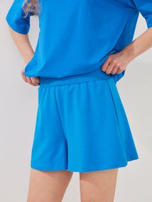 Шорти трикотажні однотонні жіночі LAWA WBC02410 L Синій shop (2000999613807)