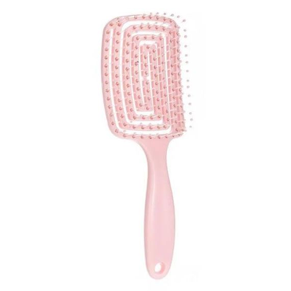 Расческа пластиковая продувная Hollow Comb (Candy-colored) Розовая