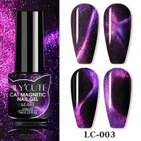 Гель-лак магнитный светоотражающий 9D кошачий глаз Вселенная LILYCUTE Soak-Off UV/LED 7 мл LC-003