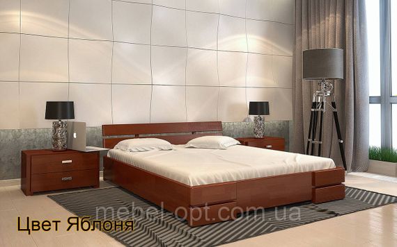 Дерев'яне ліжко Далі 120х190 см Arbor Drev двоспальне, 160х200 | Зображення 1