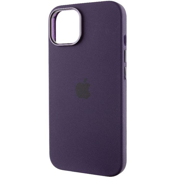 Чохол Silicone Case Metal Buttons (AA) для Apple iPhone 12 Pro Max (6.7") Силікон, Фіолетовий/Elderberry | Зображення 2