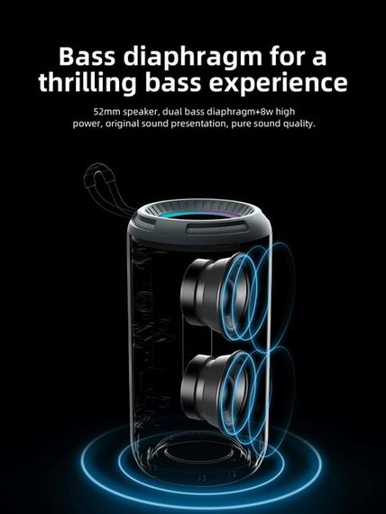Колонка портативна Bluetooth T&G TG656 blue синя | Зображення 2