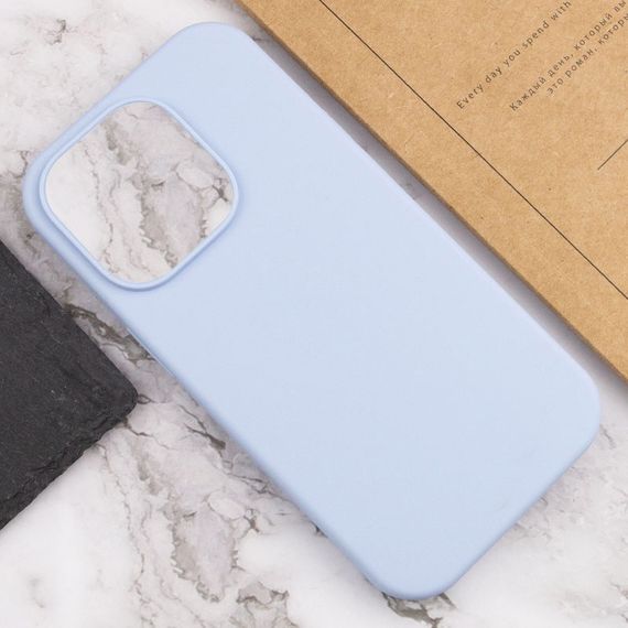 Чехол Silicone Case Full Protective (AA) NO LOGO для Apple iPhone 15 Pro (6.1") Голубой / Lilac Blue | Зображення 3