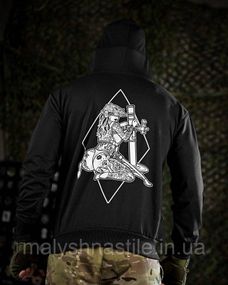Тактическая худи MAKLIN миномет черная ДЛ7060