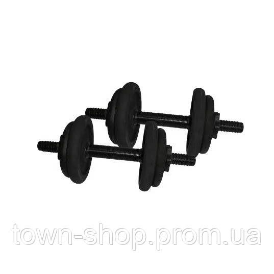 Гантели наборные литые 2 шт по 6,5 кг NE-300-GP007-2