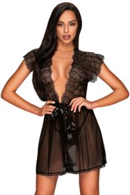 Мереживний халат Obsessive Romanesa peniuar L/XL