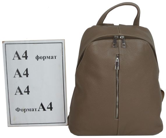 Женский кожаный рюкзак Borsacomoda 14 л визон 841.035 | Зображення 9
