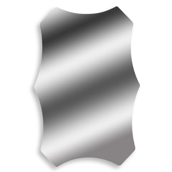 Дзеркальна наліпка (акрил) 3D 40*60cm*2mm Silver (S) SW-00001521 | Зображення 3