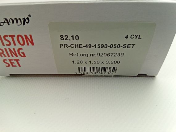 Кільця AMP Lacetti 1.8 82,10 2-й ремонт (PR-CHE-49-1590-050) 1,20х1,50х3,000 (92067239) | Зображення 2