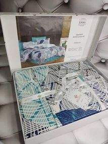 Постільна білизна Belizza linna Ранфорс Бавовна Євро розмір (простирадло трикотаж на гумці)