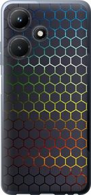Чехол на Infinix Hot 30i Переливающиеся соты "498u-3045-17620"