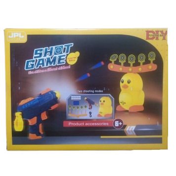 Тир воздушный "Shot Game - цыплёнок" 19880B от 8 лет яркая подсветка работа от батареек желтый (19880B_456) | Зображення 4