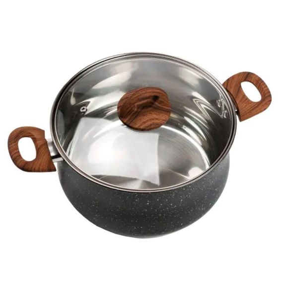 Набір посуду для приготування із нержавіючої сталі 10 предметів чорний HP33530B | Зображення 5