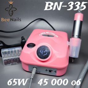 Фрезер для маникюра Bee Nails BN-335 65W 45тис. об/мин (розовый)
