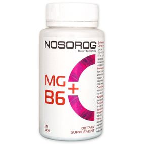 Вітамінно-мінеральний комплекс для спорту Nosorog Nutrition Mg+B6 90 tabs