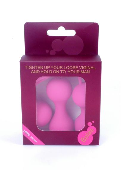 Набір вагінальних кульок - Silicone Kegal Balls Set Pink | Зображення 4